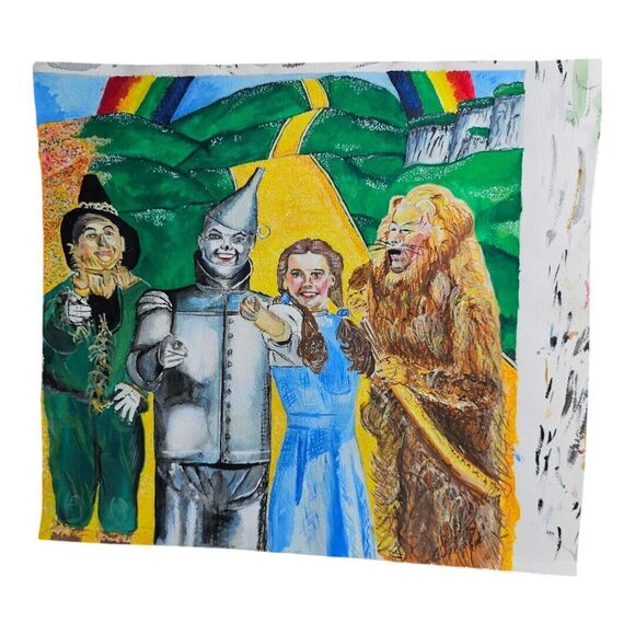 Wizard Of Oz Hand Painted Unknown Artist Acrylic Painting NO Frame Beautiful